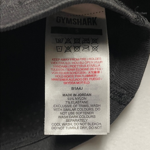 Gymshark Black Athletic Shorts with Logo - Picture 5 of 5